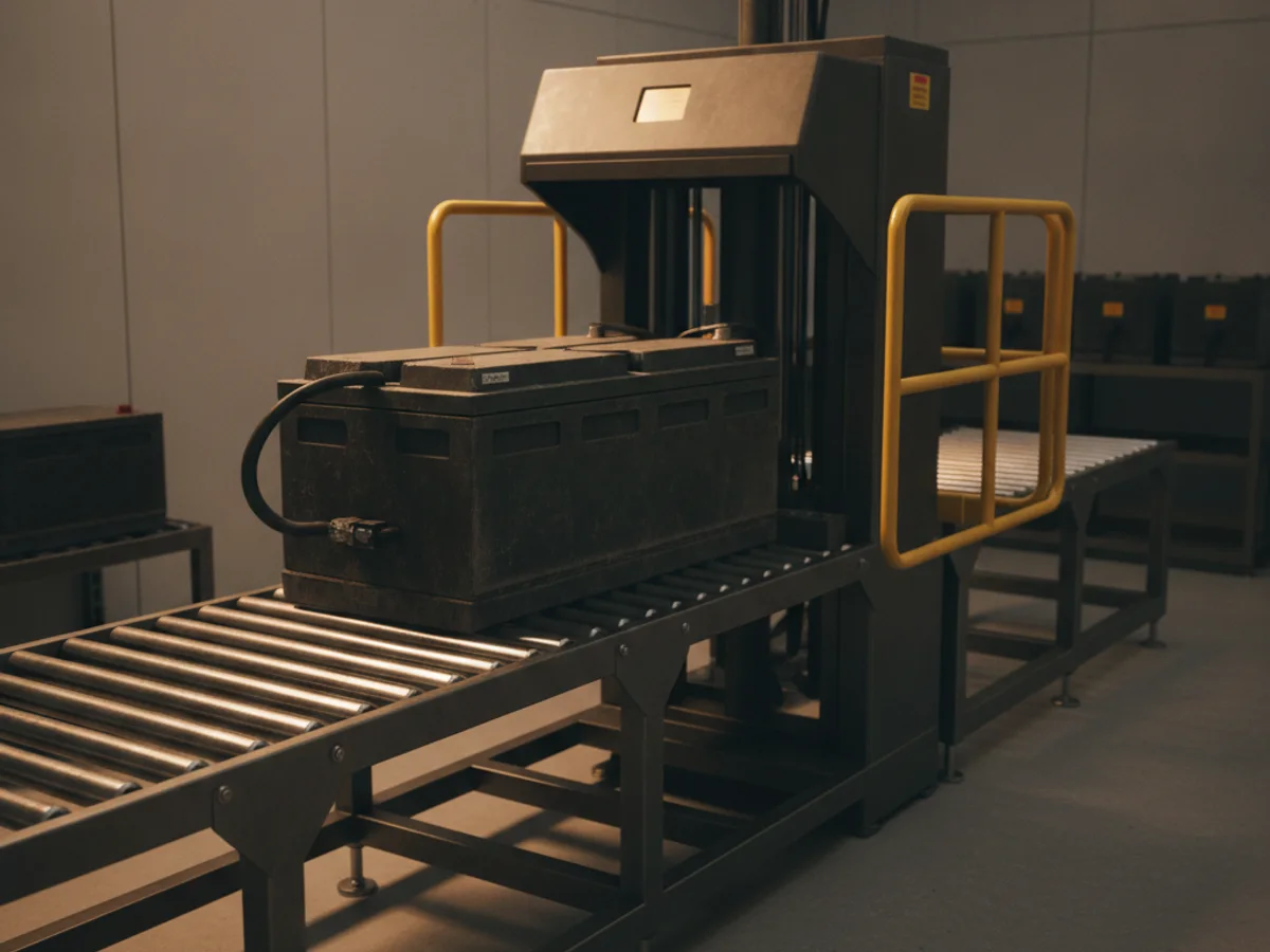 A Sackett battery handling system in a battery room